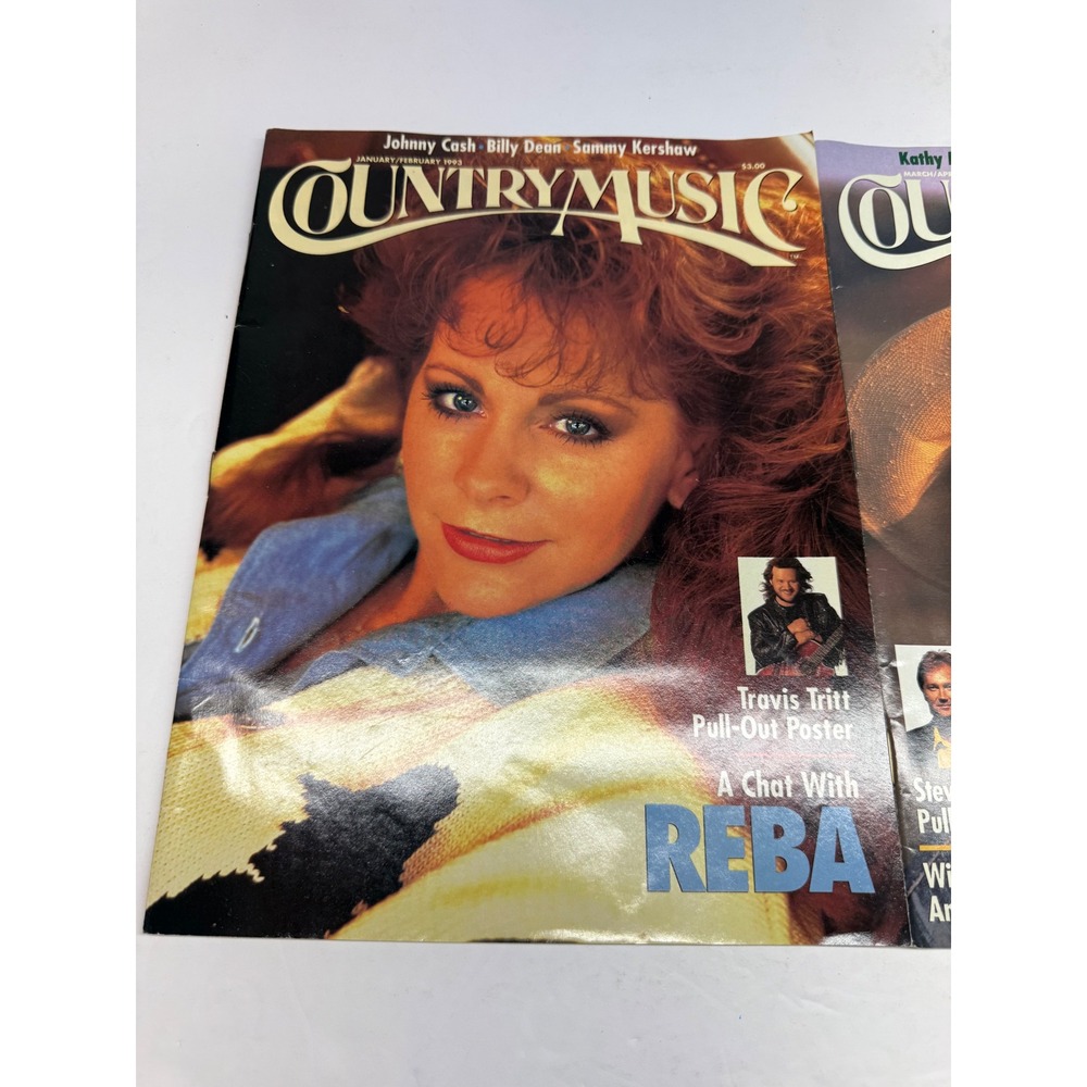 Vintage 1993 Country Music Magazine Lot Reba McEntire Clint Black Travis Tritt - Picture 2 of 5